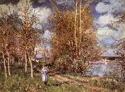 Alfred Sisley Small Meadows in Spring-By china oil painting reproduction